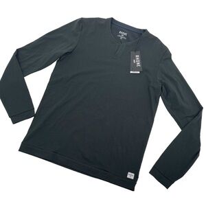 Rhone Element Lounge‎ Men’s Size Small Long Sleeve Black Henley t shirt New
